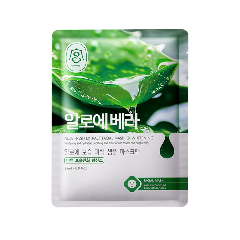 Gong Pei Aloe Vera Moisturizing And Brightening Fresh Extract Sheet Mask 25ml - 4 - CJ
