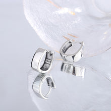 925 Silver Tide Retro Thai Silver Smooth Faced Small Group Premium Round Ear Buckle Earrings - 4 - https://x.com/titan_prim62775J