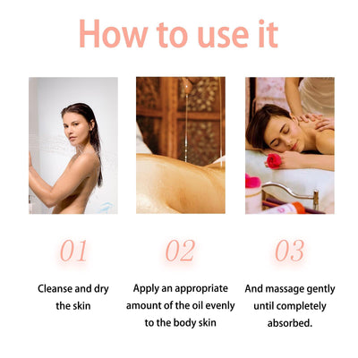 Peach Scented Body Oil Hydrating, Moisturizing, And Firming Massage Oil - 5 - CJ