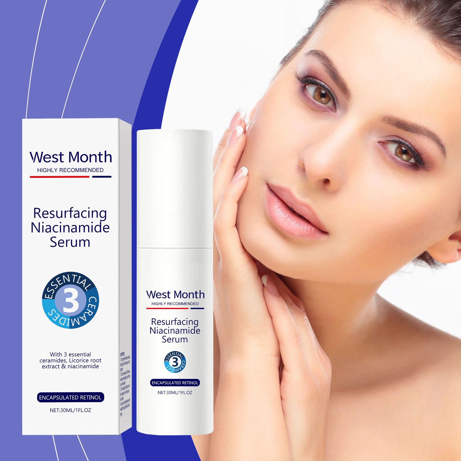 West&Month Nicotinamide Essence Emulsion, Nicotinamide Multi - Emulsion Hydrates, Moisturizes, Brightening, Silken And Tender Skin - 5 - CJ
