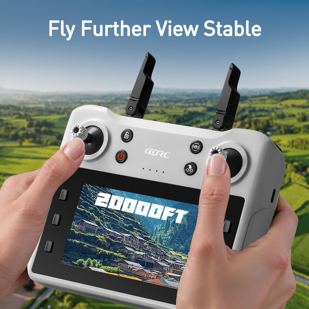 4DRC F8 RC Drone GPS 5G WIFI 4K Dual Camera Selfie FPV RC Quadcopter With 4.5 HD LCD Screen,Follow Me
