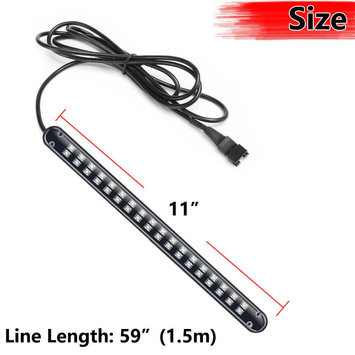 6x Car Underglow Neon Accent Strip Lights Kit RGB Million Multi - Color Music Lamp - 5 - CJ