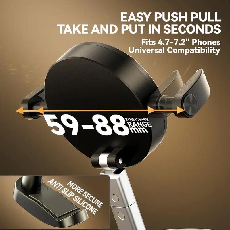 Upgraded Wireless Magnetic 360 Degree Rotating Adjustable Folding Car Phone Holder Strong Suction Power Is Suitable For Magsafe And All Smartphones - 5 - CJ