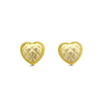 Vintage Frosted Heart Suit Women - 4 - CJ - Love earring - CJLX1655784 - Love earring