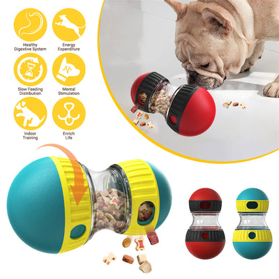 Food Dispensing Dog Toy Tumbler Leaky Food Ball Puzzle Toys Interactive Slowly Feeding Protect Stomach Increase Intelligence Pets Toy Pet Products - 0 - CJ