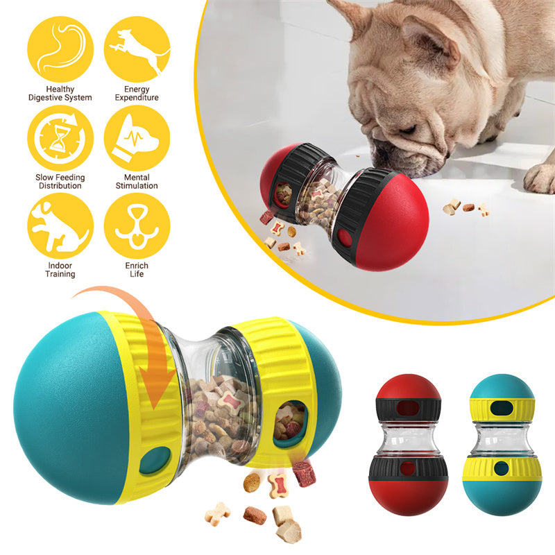 Food Dispensing Dog Toy Tumbler Leaky Food Ball Puzzle Toys Interactive Slowly Feeding Protect Stomach Increase Intelligence Pets Toy Pet Products - 0 - CJ