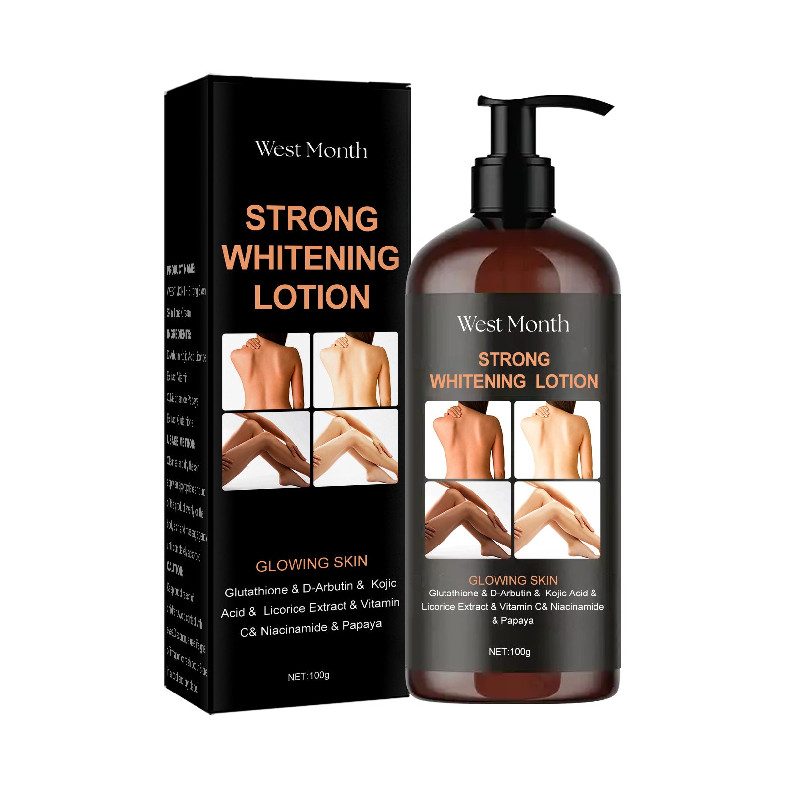 West&Month Brightening Body Lotion Moisturizing, Brightening, BrighTening And Repairing Body Lotion - 5 - CJ