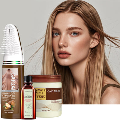 CAIGAIBAI Straightening Cream Non - odorous Not Pungent Non - Comedogenic Sulfate Free Curl Defining Styling Hair Cream Anti Frizz Heat Protectant Safe For Sensitive Skin 200ml 6.76fl.oz - 5 - CJ