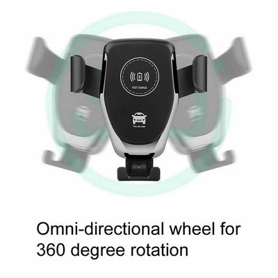 10W QI Wireless Fast Car Charger Mount Holder Stand Automatic Clamping Charging - 5 - CJ