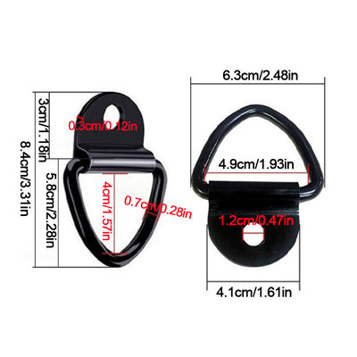 10Pcs V - Rings Hook Tie Down Point Load Securing Lashing Ring Heavy Duty Anchor. - 5 - CJ