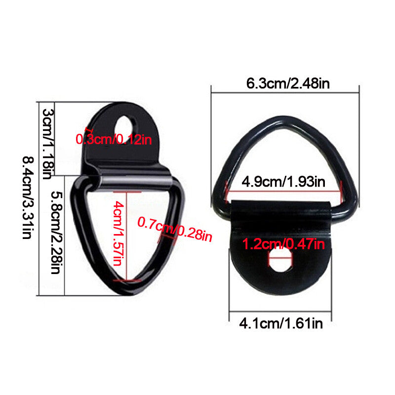 10Pcs V - Rings Hook Tie Down Point Load Securing Lashing Ring Heavy Duty Anchor. - 5 - CJ