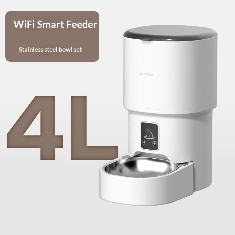 Pet Automatic Feeder Mobile Phone WiFi Remote Timed Feeding - 0 - CJ