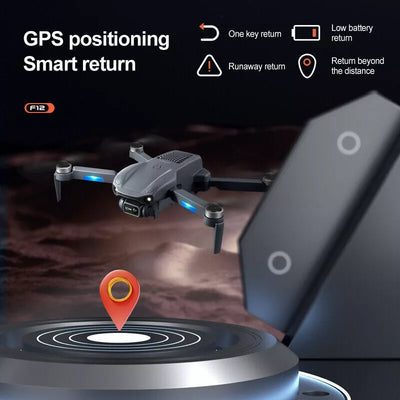 F12 RC Drone GPS 5G WIFI 6K HD Wide Angle Dual Camera Smart Follow Quadcopter,Professional Drones,adult Drones, For Beginners,Logistics Is Randomly Sent By USPS,FEDEX - 5.0 - CJ