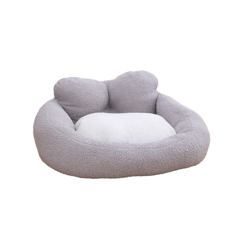 Winter Dog Teddy Fleece Heart - shaped Bed Removable And Washable - 0 - CJ