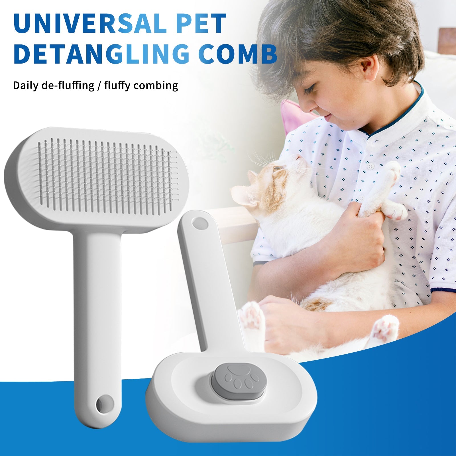Efficient Universal Pet Hair Removal Comb, Gently Smoothing Out The Tangled Hair Of Your Beloved Pet, Carefully Caring For Every Gentle Touch by CJ