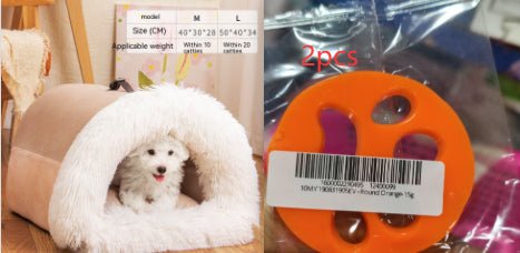 New Splice Portable Pet Nest Portable Autumn And Winter Warm Dog Nest Moisture - proof Long Fur Cat Nest Cross Border Pet Nest - 0 - CJ