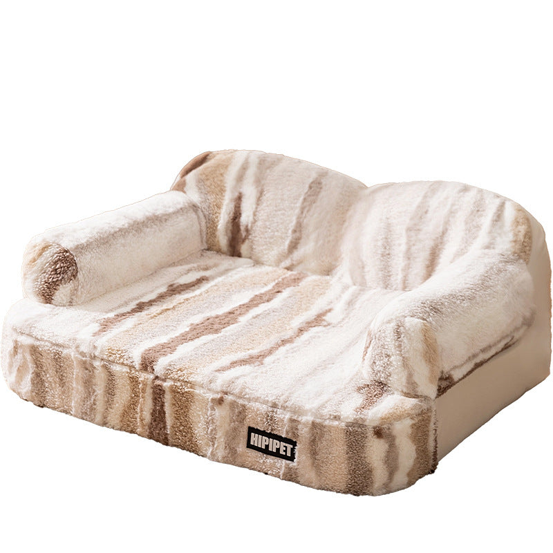 LaTeX Fleece - lined Thickened Sofa Backrest Pet Bed - 0 - CJ