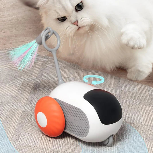 Remote Control Interactive Cat Car Toy USB Charging Chasing Automatic Self - moving Remote Smart Control Car Interactive Cat Toy Pet Products - 0 - CJ