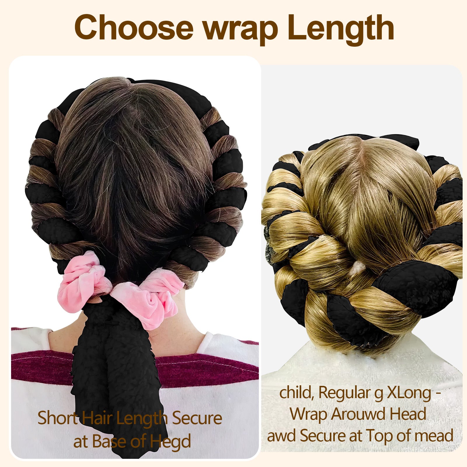 Satin Heatless Hair Curler, Lazy Natural Soft Wave DIY Heatless Curls For Sleep In Overnight, For All Hair Types - 5 - CJ