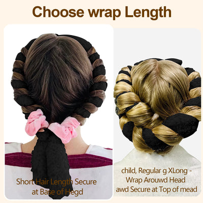 Satin Heatless Hair Curler, Lazy Natural Soft Wave DIY Heatless Curls For Sleep In Overnight, For All Hair Types - 5 - CJ