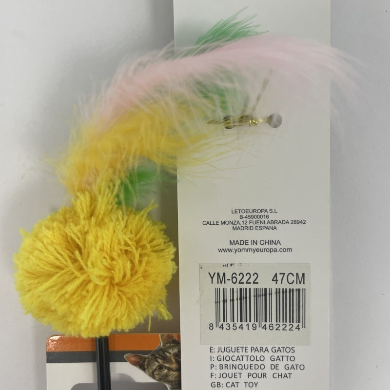 Colorful Feather Ball Cat Toy