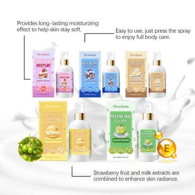 OceAura Body Moisturizing Spray (Pistachio Celato), Moisturizing And Refreshing All Over Hair Treatment Spray - 5 - CJ
