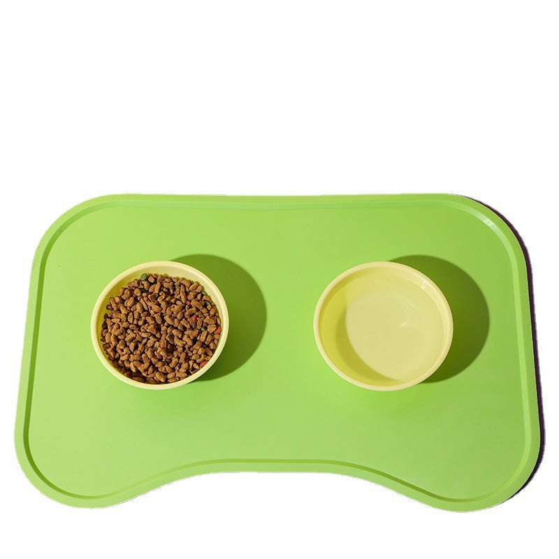 Dog Food Mat For Floors Waterproof,Thicker Cat Food Mat Non - Slip,Dog Bowl Mats For Food And Water,Pet Feeding Mat Silicone,Raised Edges To Prevent Tray For Dog Bowls - 5 - CJ