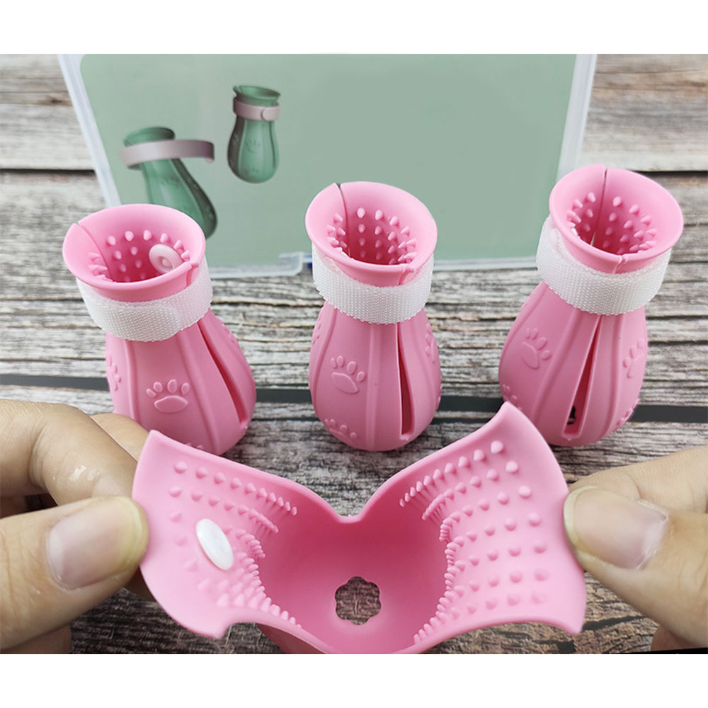 Adjustable Cat Foot Claw Cover Anti - Scratch Prickly Nail Glove Cat Boots For Cats Only, Anti - Scratch Cat Feet Claw Covers Adjustable Prickly Anti - Off Shoes Nail Glove - 5 - CJ