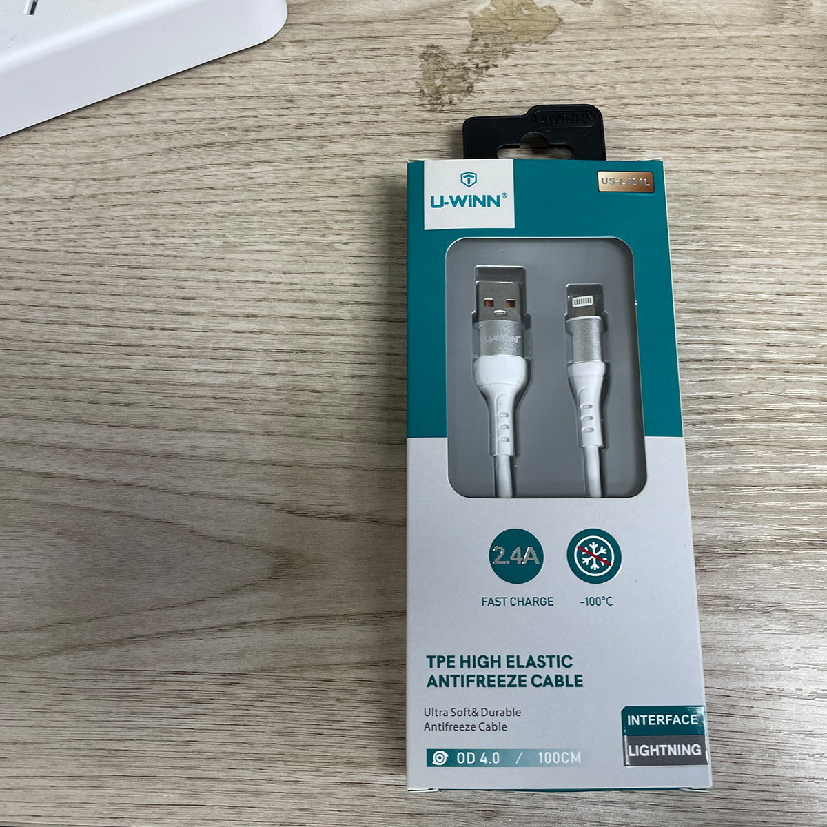 L401 Lightning Cable 2.4A 1M White USB 3.0 UWINN - 5 - CJ