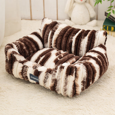 Large Pet Sofa Bed Plush Pet Bed - 0 - CJ