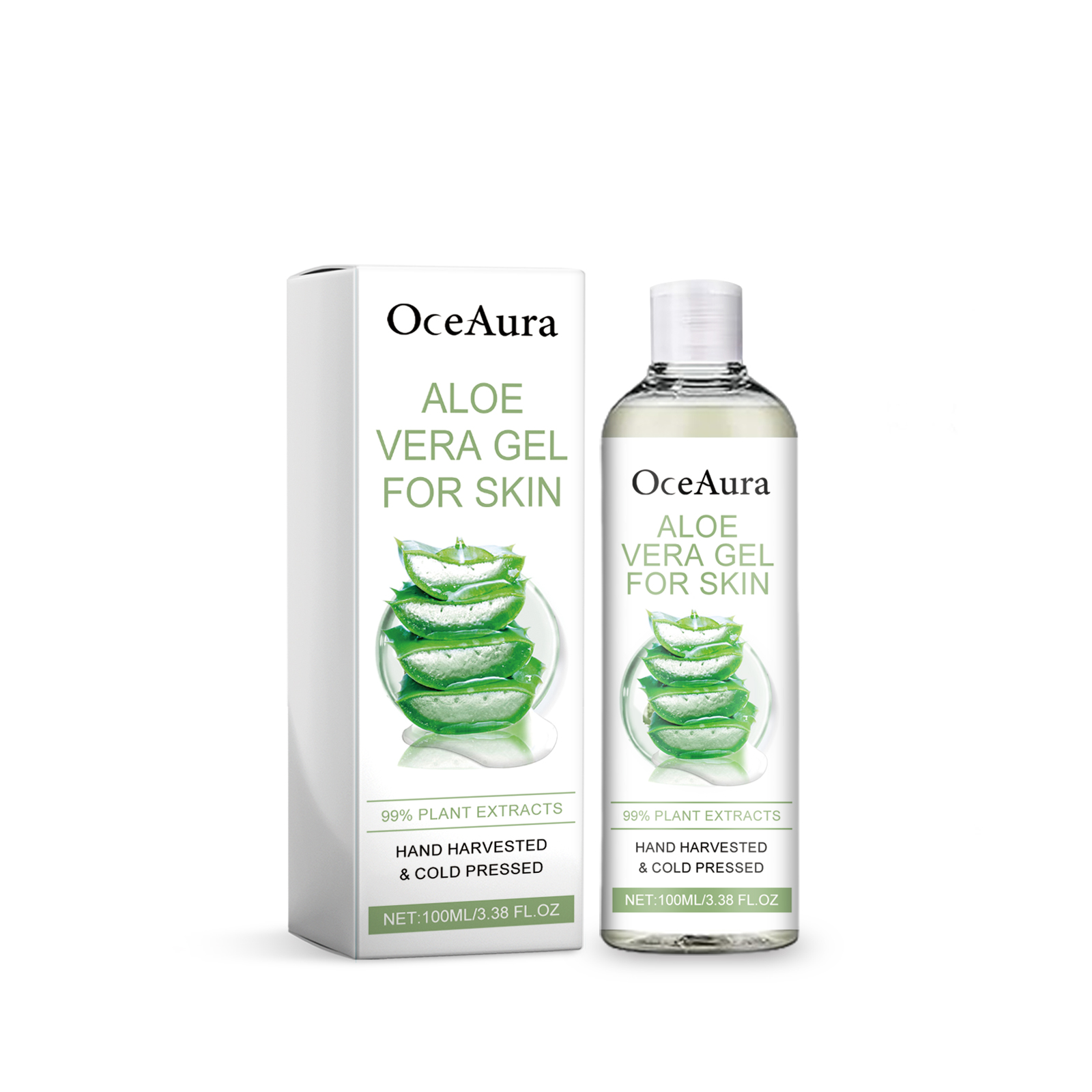 OceAura Moisturizing Aloe Vera Gel Moisturizes And Nourishes Skin After Sun - 5 - CJ