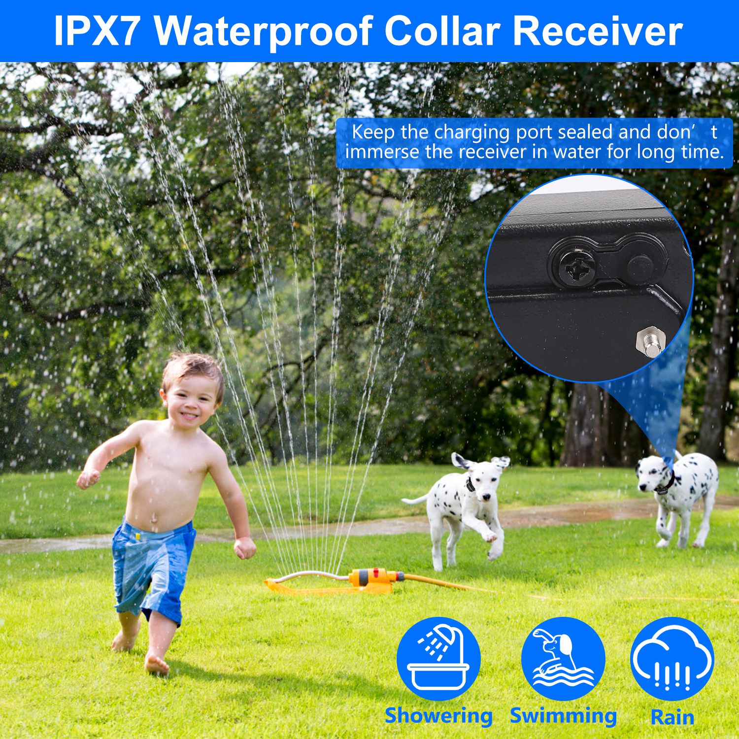 1Set Wireless Electric Dog Fence Pet Shock Boundary Containment System Electric Training Collar For Small Medium Large Dogs - 5 - CJ