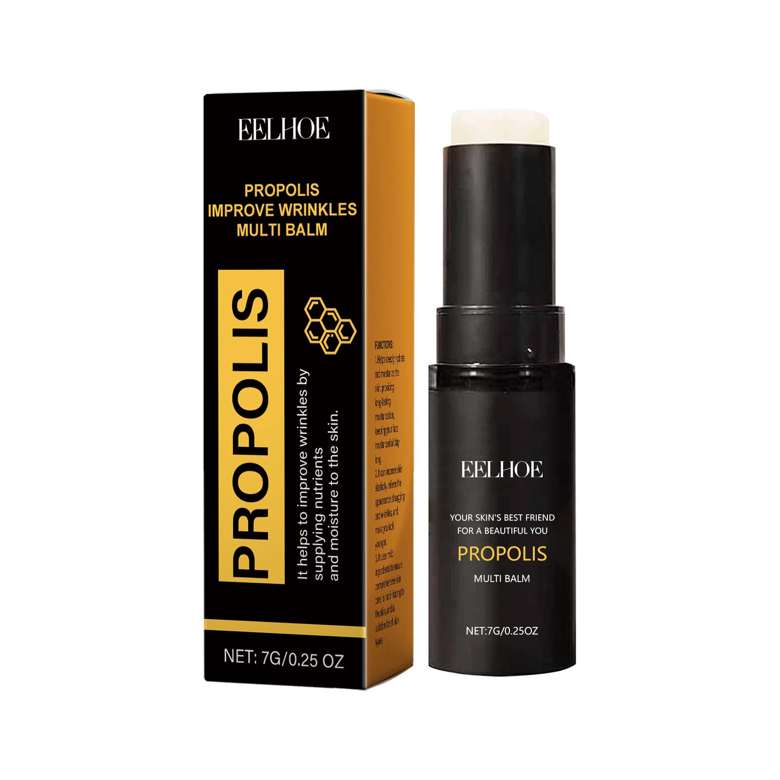 Eelhoe Propolis Firming Moisturizer For Daily Facial Care Gentle Moisturizing Propolis Stick For Dry Skin - 5.0 - CJ