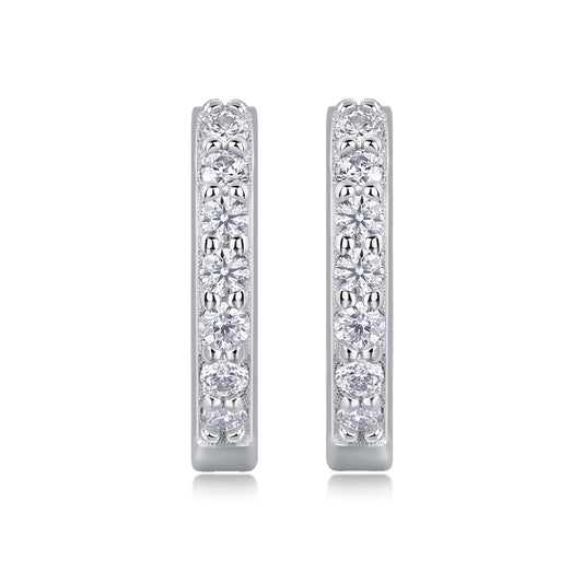 1Sure Diamond Set Moissanite Silver Earrings Luxury Fashion Diamond Earrings Stud Earrings Prohibit TikTok sales - 5 - CJ