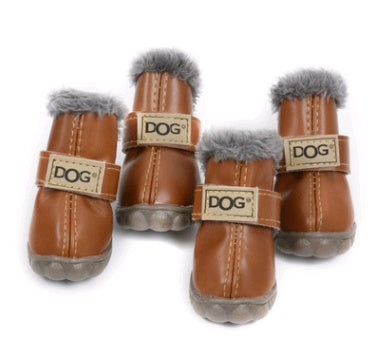 Dog Thick Snow Boots Keep Warm Teddy Autumn And Winter VIP Shoes - 0 - CJ