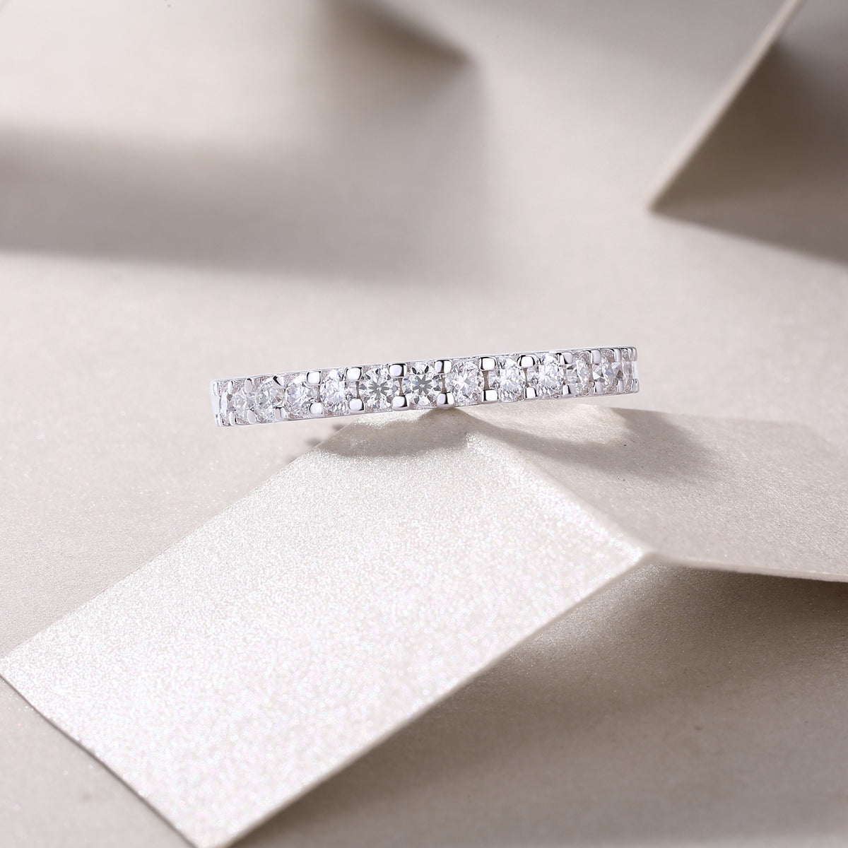 1Wish Diamond Ring Luxury Fashion Set Moissanite Silver Ring Prohibit Tk Sales - 5 - CJ