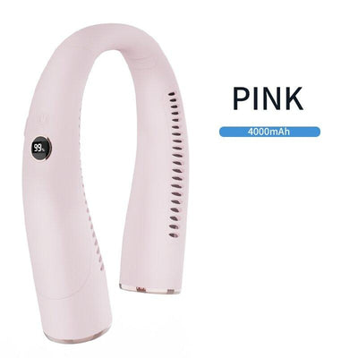 US Version Ergonomic Design Battery - powered Neck Fan, USB Button Control To Enjoy The Cool Summer - 5 - CJ