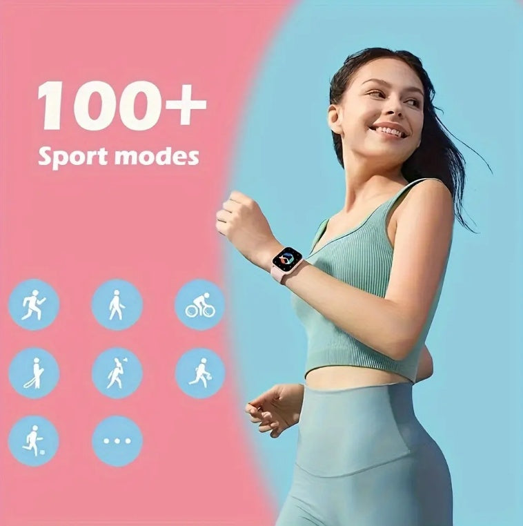 ZL54CJ Square Smartwatch Women BT Call Heart Rate Sport Mode Fitness Tracker Waterproof Smart Watch Men For IOS Android - 5 - CJ
