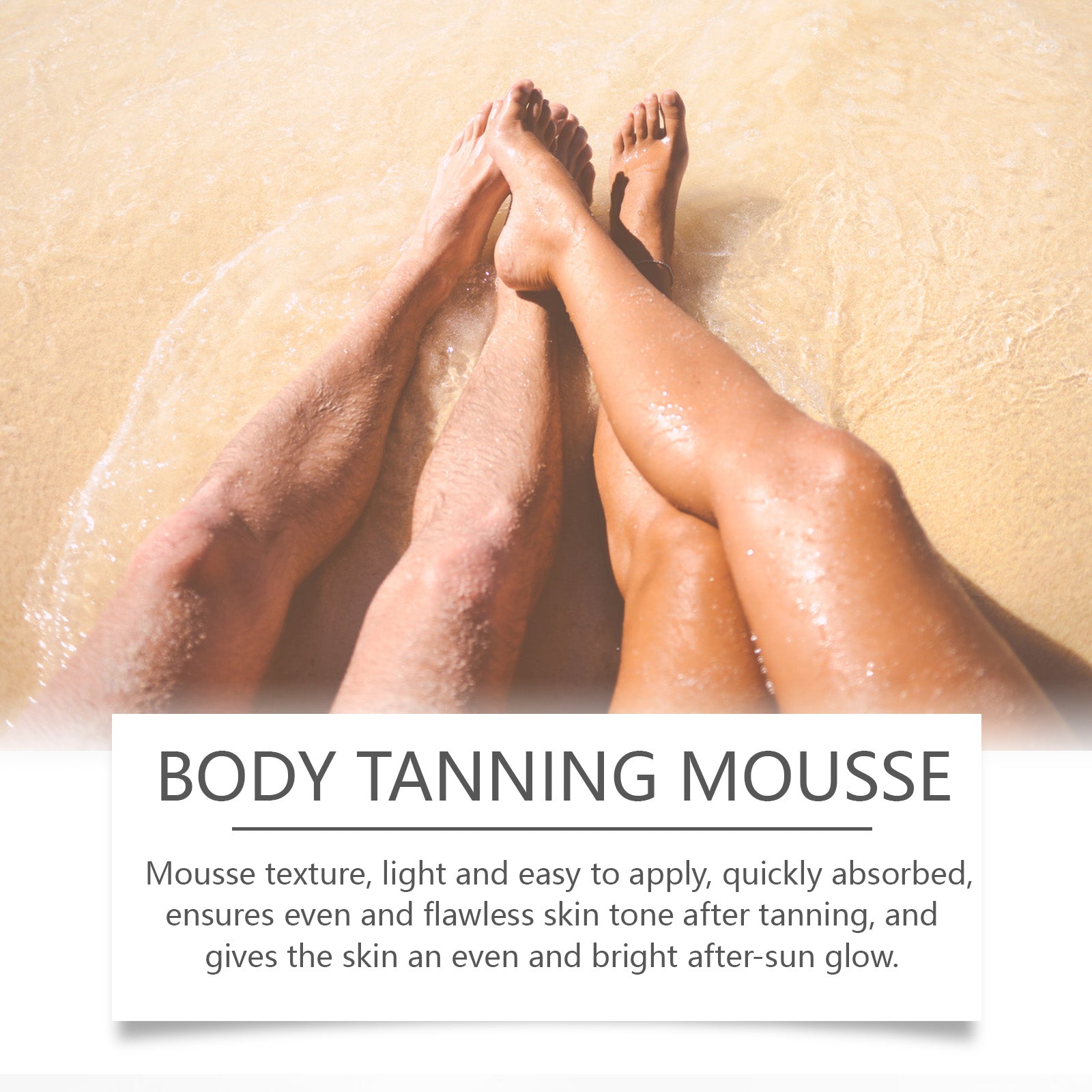 OUHOE Black Body Mousse Summer Tanning Bronzer Moisturizes And Equalizes Skin Tone With A Dark Mousse - 5 - CJ