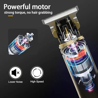 Professional Mens Hair Clippers Shaver Trimmers Machine Cordless Beard Electric - 5 - CJ