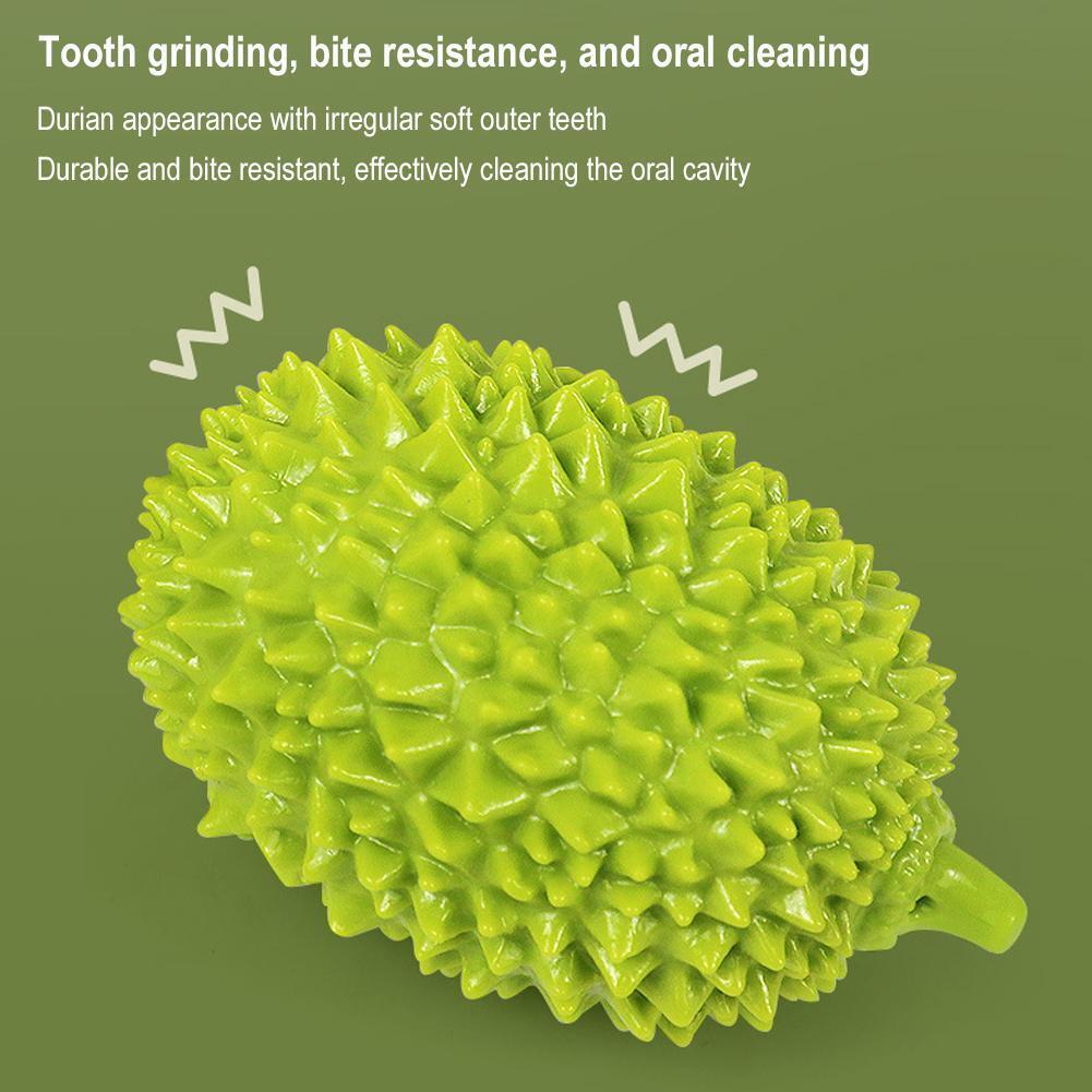 Dog Toys Durian Chew Glue Ball Pet Chewing Toys Dog Tooth Grinding Stick Very Resistant To Biting Teeth Cleaning Balls Puppy Dog Pet Safety Chew Toys Bite - Resistant Puppy Shape Durable Durian - 5 - CJ