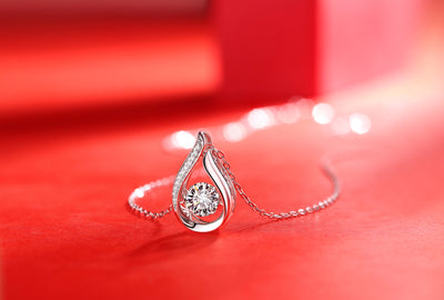 1Dynamic - A Fashionable And Trendy Jewelry Necklace Pendant Set With 1 - carat Moissanite S925 Sterling Silver And Platinum Plating Prohibit Tk Sales - 5 - cjdropshipping