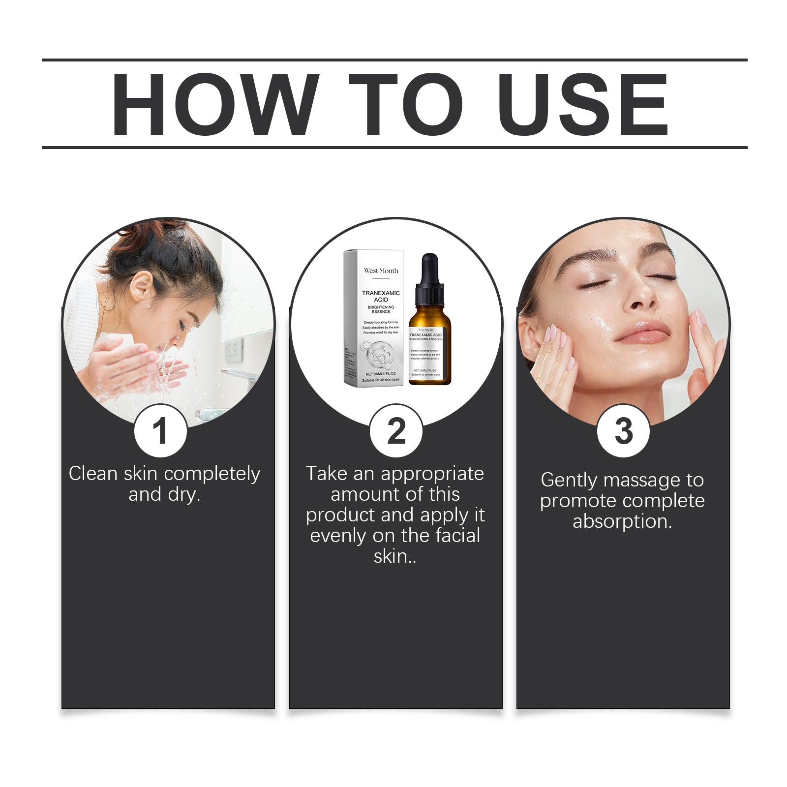 West&Month Brightening Essence, Even, Bright, Refreshing, Non - Sticky, Natural, Shiny And Nourishing Skin Essence - 5 - CJ