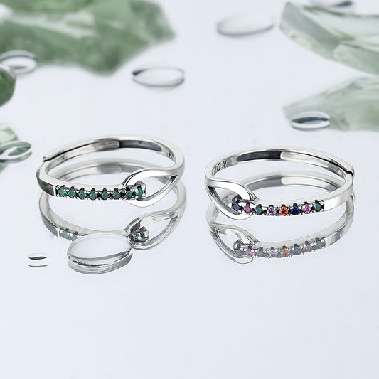 925 Sterling Silver Love Irregular Ring, Simple And Fashionable Design For Female Minority - 4 - https://x.com/titan_prim62775J