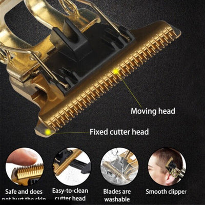 Beard Trimmer Hair Clippers Cordless Hair Cutting Barber Shaving Machine For Men Rechargeable - 5 - CJ