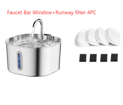 Stainless Steel Smart Pet Water Dispenser Automatic Circulation Large Capacity - 0 - CJ