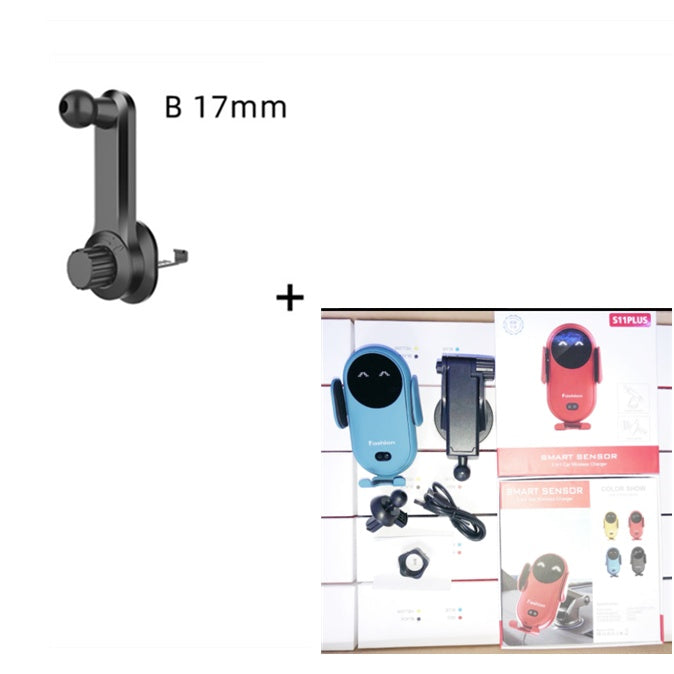 Infrared Induction Car Wireless Charger Car Phone Holder - 0 - CJ - Blue set - Plus Version - CJSJ124411313MN