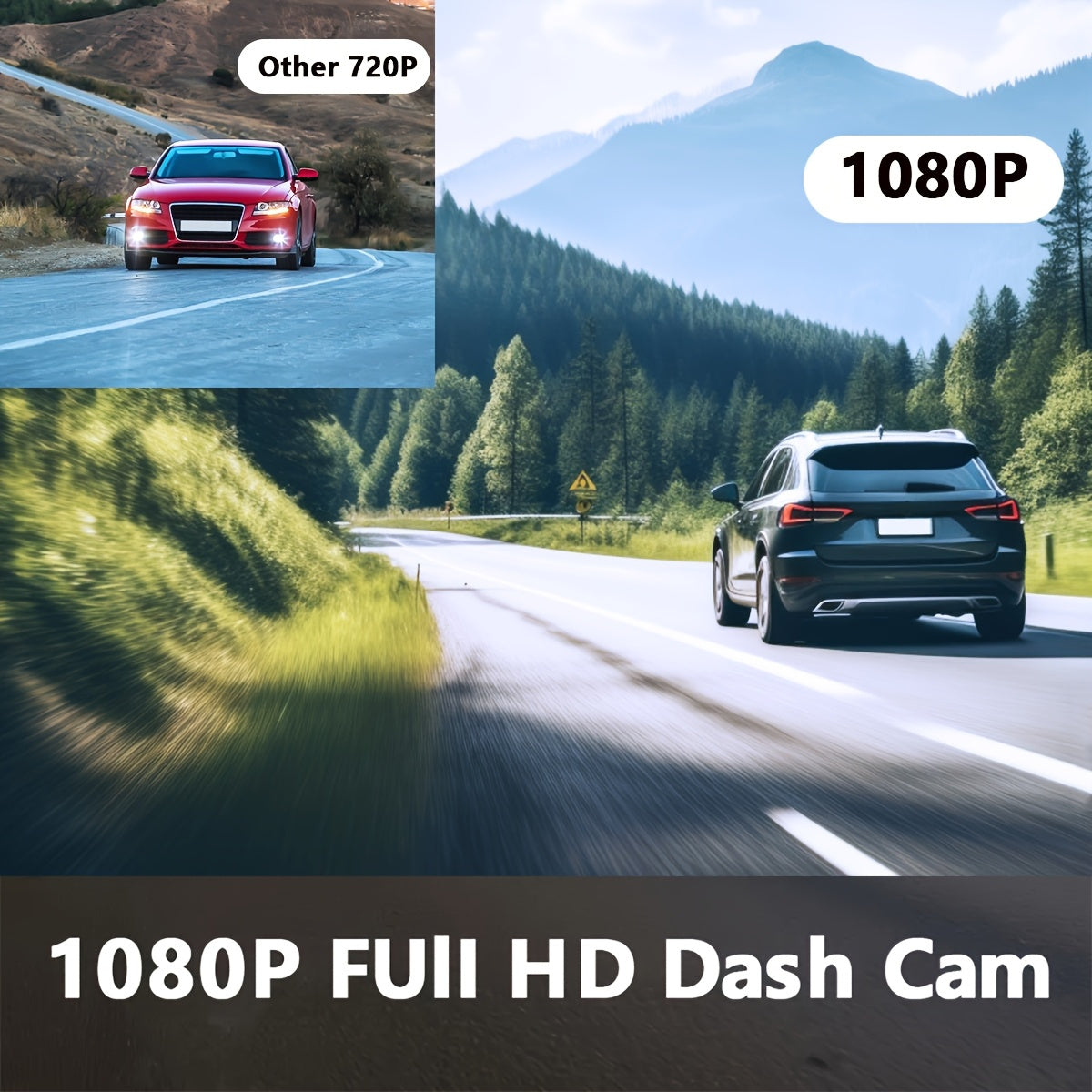 Driving Recorder HD 1080P Three - lens Parking Monitoring With Reversing Image - 5 - CJ