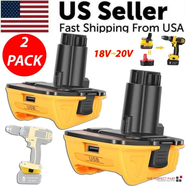 2X 18V To 20V MAX DCA1820 Adapter Converter For 20 Volt Li - ion Battery - 5 - CJ