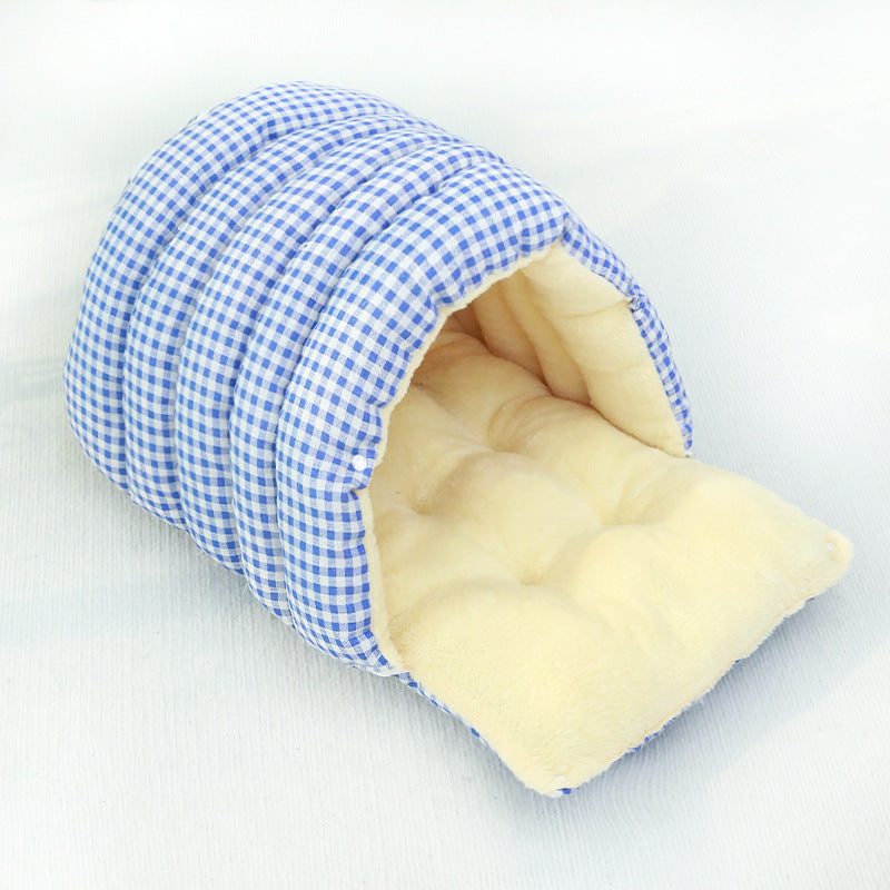 Four Seasons Universal Removable Washable House Closed Cat Kennel Enclosed Cat Nest Sleeping Bag With Plus Space - 0 - CJ